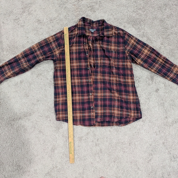 Eddie Bauer Red and Brown Plaid Button-Down Shirt - Picture 6 of 11